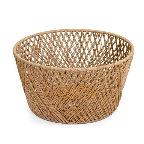 TAVOLINO LEGNO CONTENITORE NATURALE TONDO M 59H32