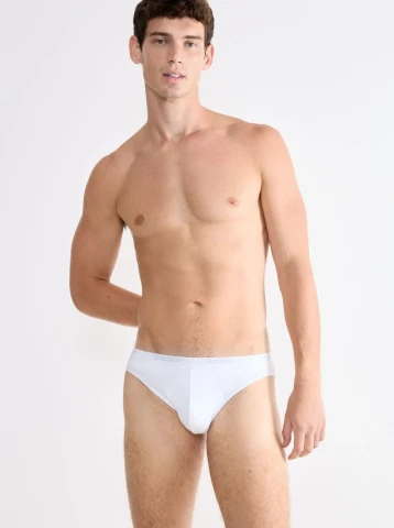 BASIC SLIP MINI PACCO DOPPIO SLOGGI 10020414 UOMO BIANCO