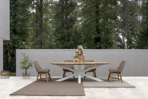 PALMDALE TAVOLO OVALE BIANCO 240x110cm RT01 BIZZOTTO