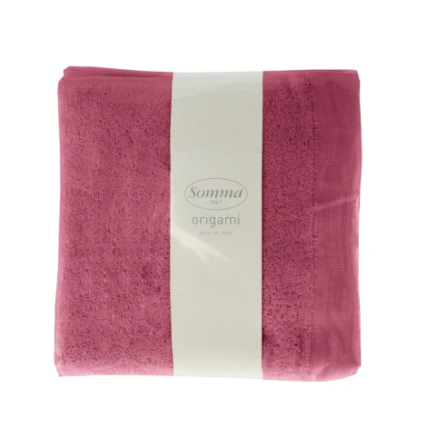 ORIGAMI LUXURY SET ASCIUGAMANI 1+1 SOMMA 16873 150 ROSA PRUGNA
