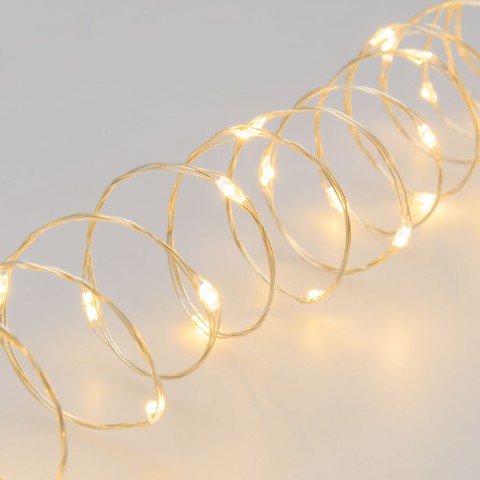 CATENA LINEARE 400 MICROLED BIANCO CALDO 49734 LOTTI
