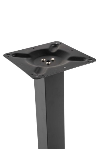 Base tavolo acciaio Jamie nero quadro cm40x40h72