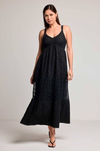 SUSY STRAPPY MAXI DRESS DB26-092 BLACK