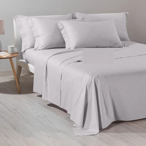 BASIC COLLECTION COMPLETO LENZUOLA SINGOLO ILBLUCASA ARGENTO