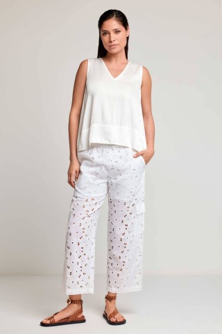 NORA ABITO DONNA SPALLA LARGA DAVID DB26-004 WHITE