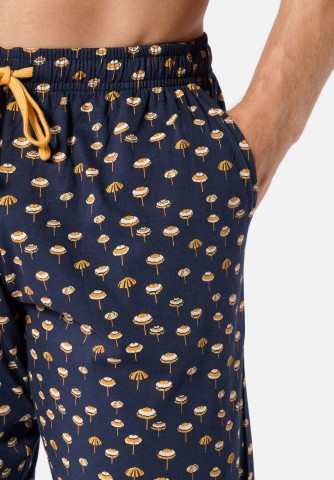 Pigiama Lungo Girocollo in Cotone VPRT93398 BLU