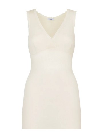 MAGLIA 100MERINO SPALLA LARGA FORMA SENO RAGNO 0041L4 BIANCO LANA