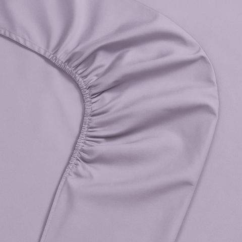 BRIGHT COMPLETO LENZUOLA MATRIMONIALE IN RASO MADE IN ITALY ROSA ANTICO