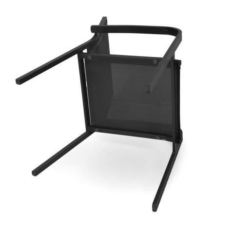 POLTRONA FORMENTERA ALLUMINIO CON BRACCIOLI TONDI  796 VACCHETTI