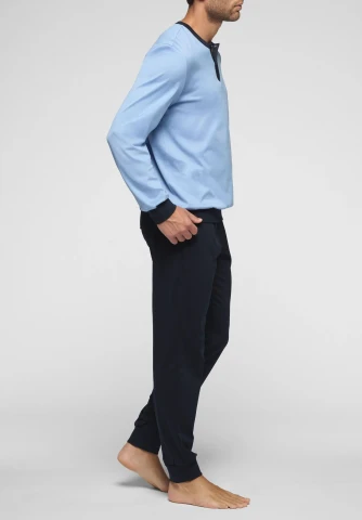 Pigiama Lungo con Polsini in Filo di Scozia Venezia VPRT00350 AVIO