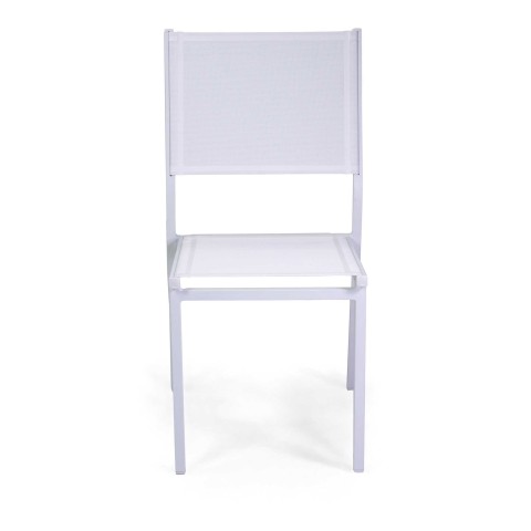 SEDIA FORMENTERA BIANCO CM55X46H43/88