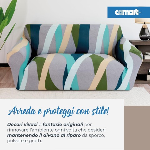 COPRIDIVANO FASHION 2 POSTI COMART DIS. 6