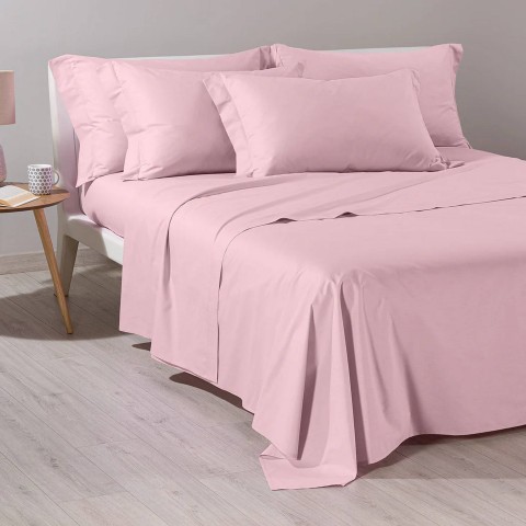 BASIC COLLECTION COMPLETO LENZUOLA SINGOLO ILBLUCASA ROSA