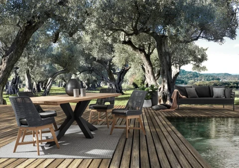 RAMSEY TAVOLO 240x100cm NERO 0804457 BIZZOTTO