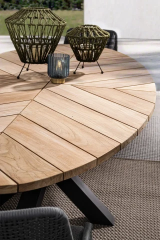 TAVOLO PALMDALE 240X110 CARBON 0804741