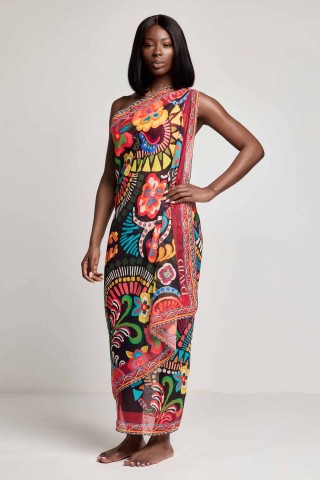 NEO FOLK PAREO DA26-082 MULTICOLOR