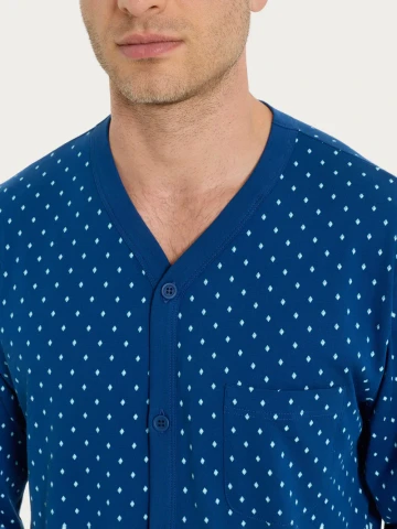 PIGIAMA UOMO APERTO UA23N6 RAGNO FANT. NAVY PEONY CRAVATIER