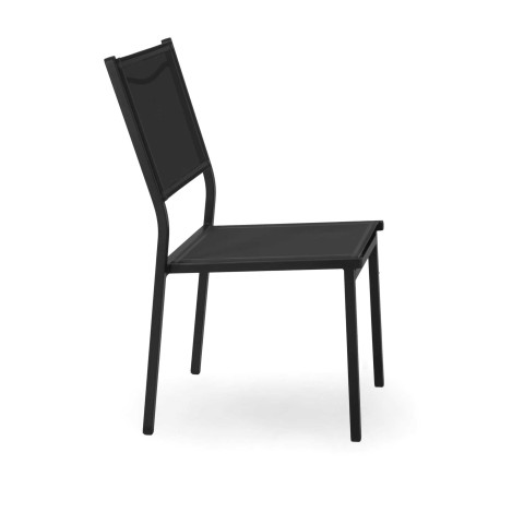 SEDIA FORMENTERA ANTRACITE CM55X46H43/88