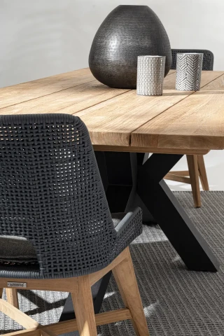 RAMSEY TAVOLO 240x100cm NERO 0804457 BIZZOTTO