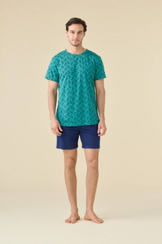 PIGIAMA UOMO COTONE MEZZA MANICA FC003274 NOIDINOTTE GREEEN