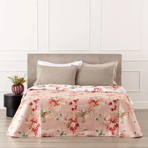 ANDER QUILT STAMPATO 2P LE0939 ROSA