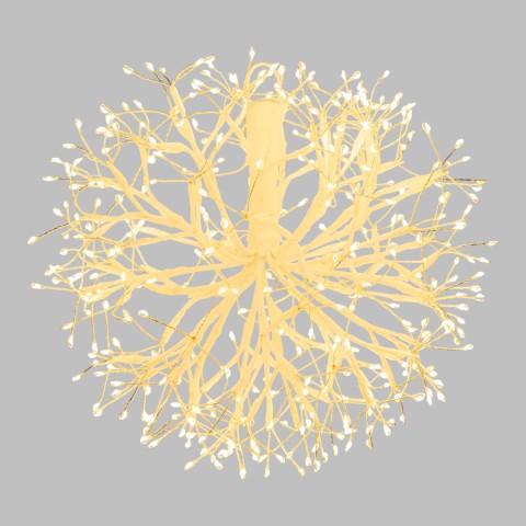 77058 RAMO SFERA RICCIO LUMINOSO CON 384 MICROLED BIANCO CALDO 77058