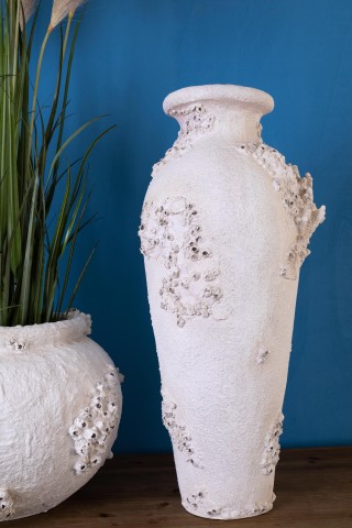 ANFORA CONCHIGLIE E CORALLI 37XH.83CM