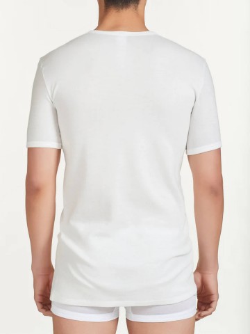 MAGLIA SINTONIA MEZZA MANICA GIROCOLLO RAGNO 065457 BIANCO LANA