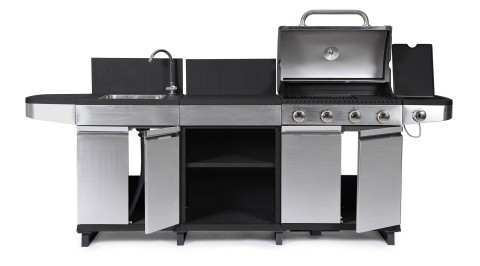 CUCINA A GAS PER ESTERNO ANNARITA ANTRACITE INOX 0790308