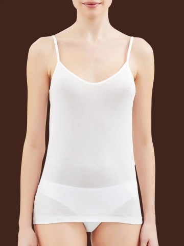 TOP NATURAL SPALLA STRETTA RAGNO 02819E BIANCO