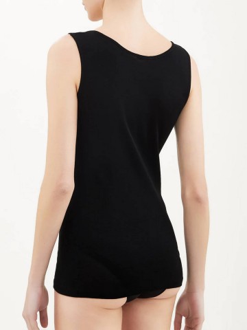 CANOTTA NATURAL SPALLA LARGA RAGNO 028192 NERO