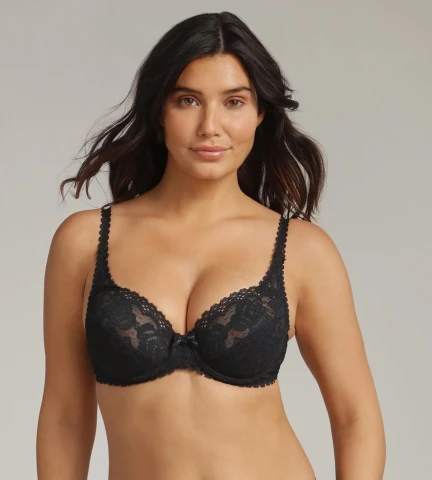 REGGISENO FERRETTO FLOWER ELEG P0DC8 C NERO