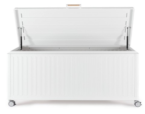 BAULE PORTA CUSCINI CON RUOTE OCEAN L BIANCO 0663973