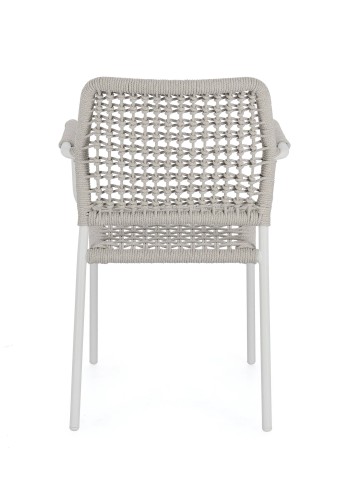 SEDIA CON BRACCIOLI RAJADA BIANCO 0666031