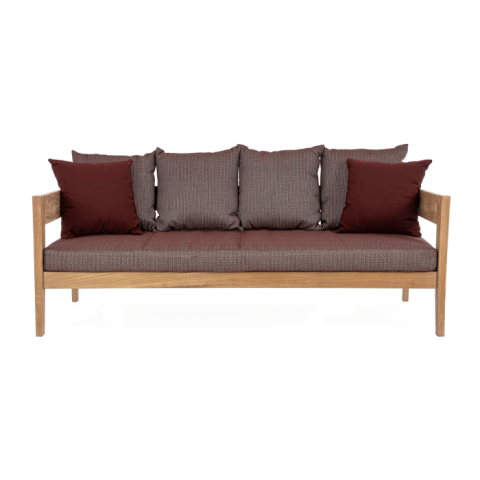 DIVANO 3 POSTI CON CUSCINO KOBO WINE - FSC 0806797