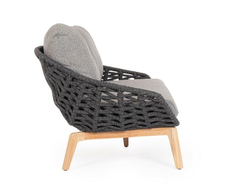 DIVANO 2-3P CON CUSCINI TAMIRES ANTRACIT 0660607