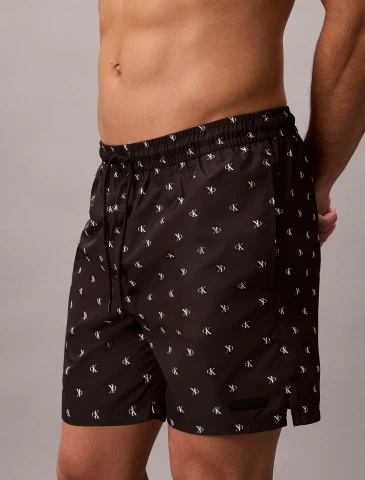 COSTUME DA BAGNO UOMO N61027 CALVIN KLEIN DIAMOND LOGO BLACK