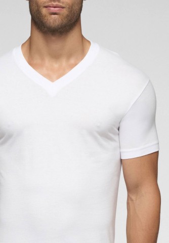 MAGLIA COT.MM SC.V 1305/5305 UOMO BIANCO