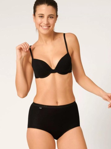 BASIC MAXI SLIP PACCO DOPPIO SLOGGI 10043769 DONNA NERO