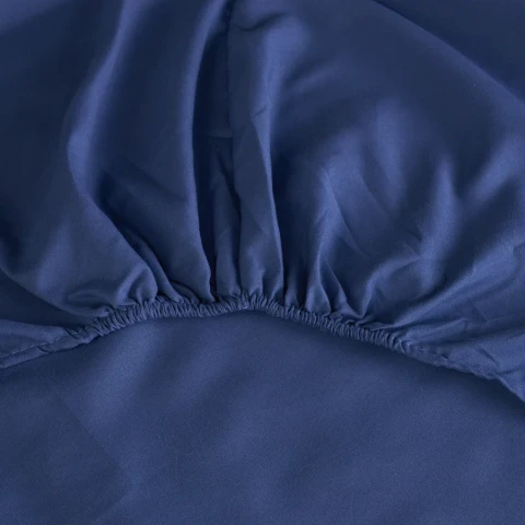 NO STIRO - MORE TIME SOTTO CON ANGOLI MATRIMONIALE ILBLUBIANCHERIA BLU