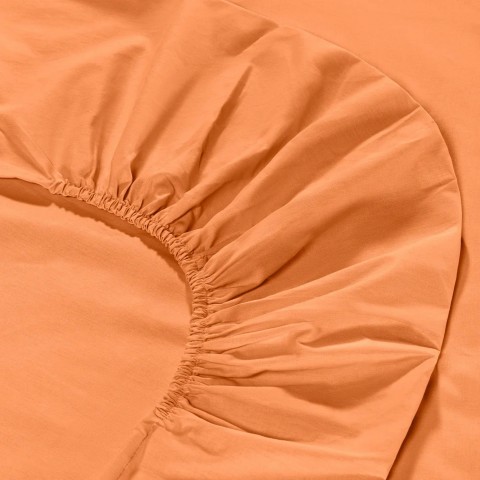 BASIC COLLECTION COMPLETO LENZUOLA SINGOLO ILBLUCASA ARANCIO
