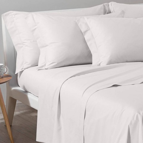 BASIC COLLECTION COMPLETO LENZUOLA UNA PIAZZA E 1/2 ILBLUCASA PANNA