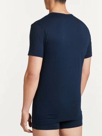 MAGLIA MEZZA MANICA GIROCOLLO PACCO DOPPIO  RAGNO 601417 BLU