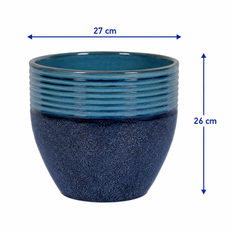 VASO CERAM CORSICA M D27X26H BIC.OCEANO