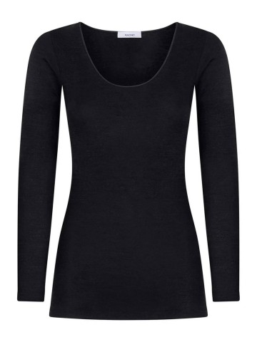 MAGLIA SINTONIA MANICA LUNGA GIROCOLLO RAGNO 072459 NERO