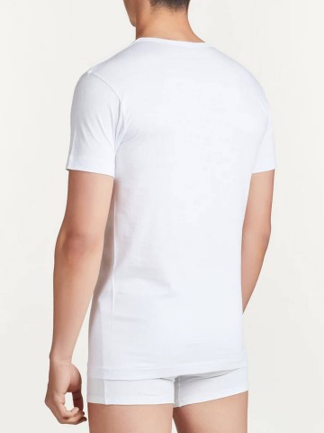 MAGLIA MEZZA MANICA GIROCOLLO PACCO DOPPIO  RAGNO 601417 BIANCO