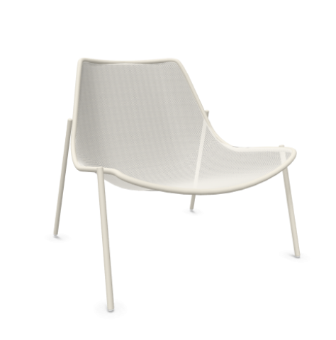 ROUND POLTRONA BASSA BIANCO RAGG.9002 469