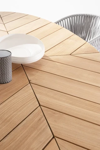 PALMDALE TAVOLO OVALE BIANCO 240x110cm RT01 BIZZOTTO