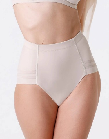 Guaina contenitiva Modern Shaping in microfibra doppiata e tulle 9L0CVP NUDO