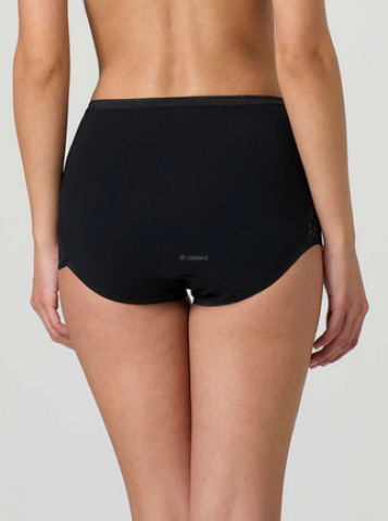 SLIP ALTO CON PIZZO CONFEZIONE 6 PZ JADEA 07 NERO